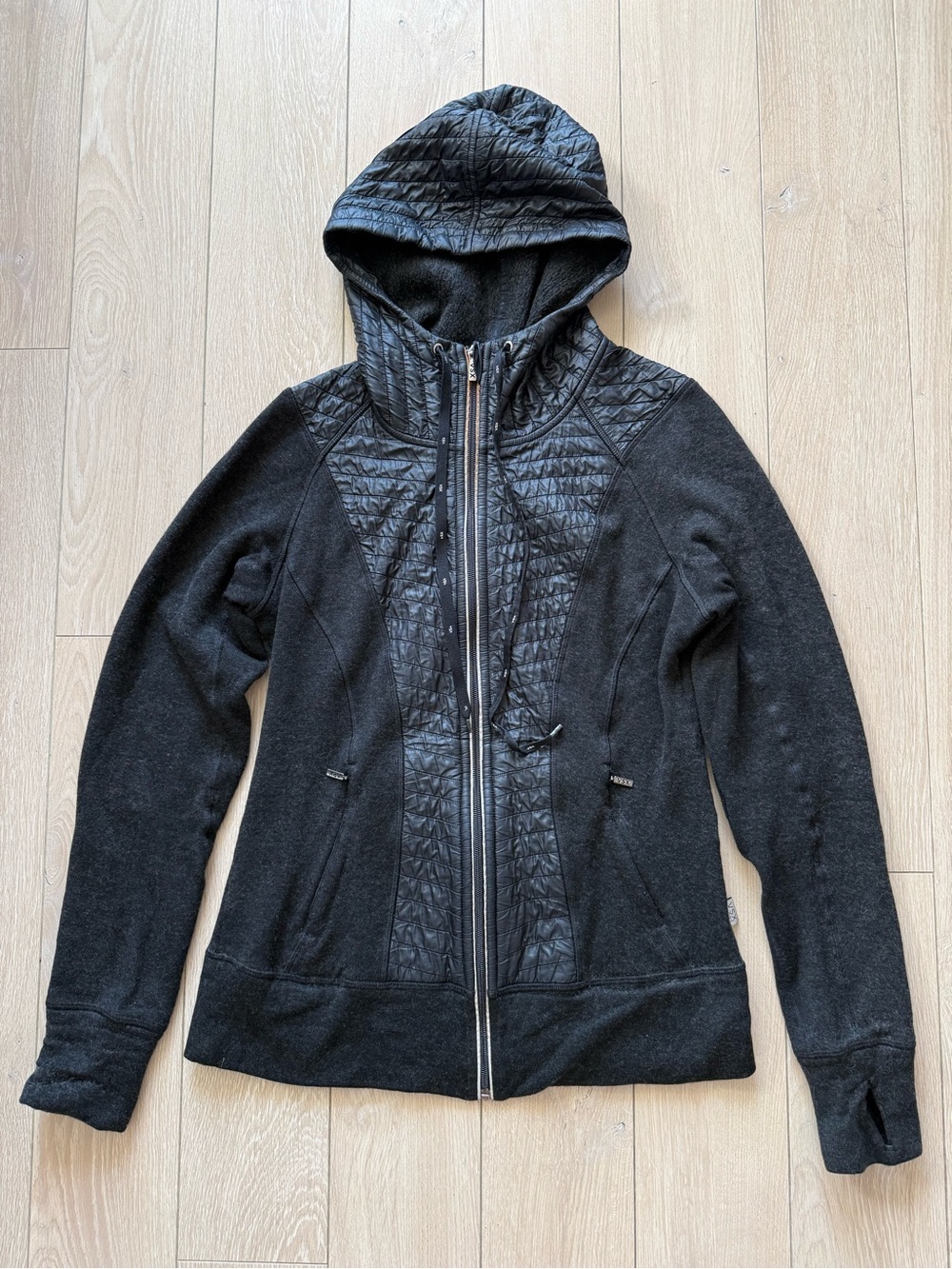 Victoria’s Secret Sport VSX Wool Blend Zip Hoodie Sweater Jacket (M) Yoga Gym